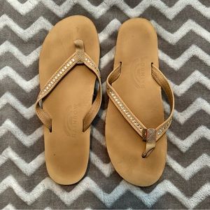 Rainbow Sandals | Swarovski Crystal Collection | Sierra Brown | Size L 7.5 - 8.5